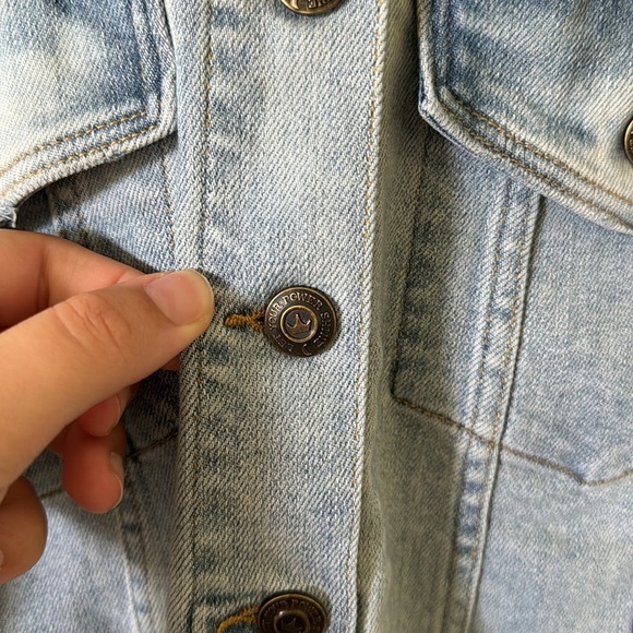 Rapunzel Denim Jacket Tangled Disney Parks Size 1X - missing rainbow pin! New! - Picture 8 of 15